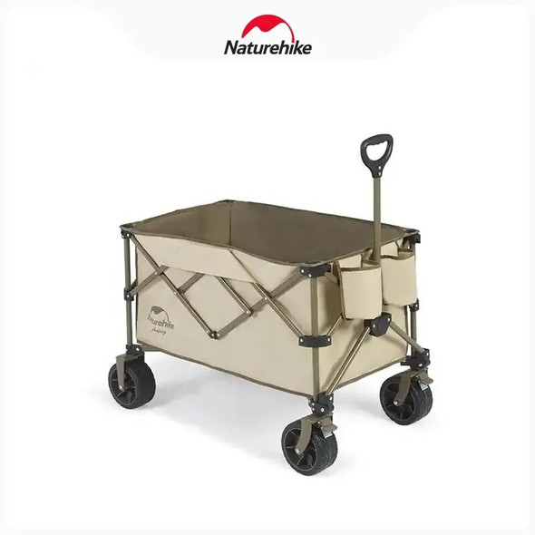 Naturehike 140L Outdoor Folding Cart Portable Foldable Large Capacity Multifunction Cart Camping Table Light Wagon BBQ Trolley