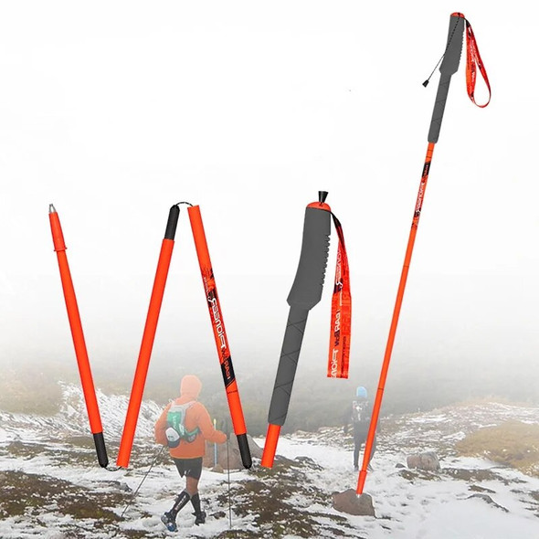 Pioneer Ultralight Carbon Fiber Trail Running Pole Spring Quick Lock Outdoor Camping Trekking Pole Walking Sticks Hiking