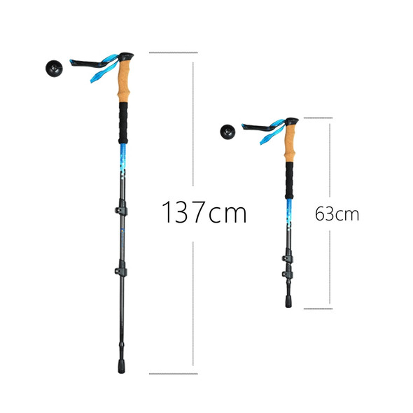 3 Sections Walking Stick Adjustable Trekking poles Factory Manufacture Outdoor Stick 3K Carbon Fiber with Soft EVA Handle