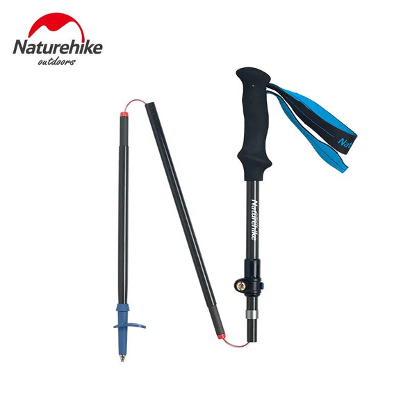 Naturehike 1 Pair Carbon Fiber Trekking Poles Ultralight Outdoor Trail Running Sticks Walking Stick Camping Hiking North Pole