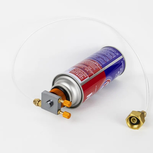 Outdoor Camping Gas Stove Gas Cylinder Filling Adapter Gas Flat Tank Coupler Adaptor Gas Charging With Pressure Relief Valve