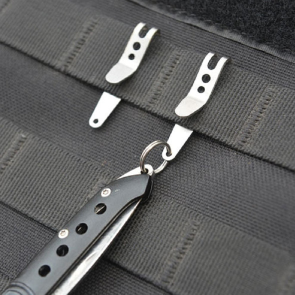 1-5PC Multitools Pocket Stainless Steel Bag Waist Belt Hanging Clip Mini Metal Key Buckles Pocket Clips Carabiner Outdoor Gadget