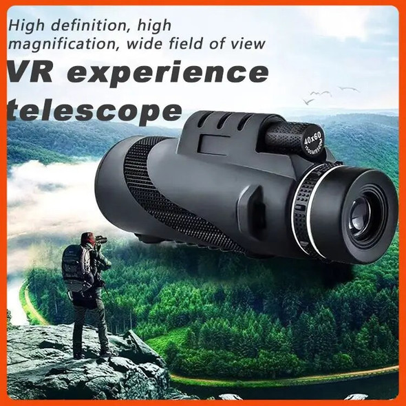 80X100 HD Monocular Telescope Durable 20000m Long Rang Bak4 Prism With/without Tripod Phone Clip Hunting Outdoor Camping Tool