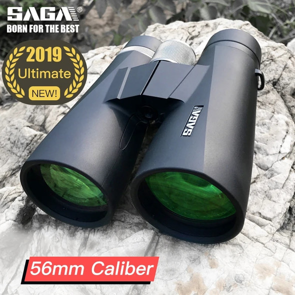 SAGA High Power Binoculars 8X 10X 12X56 Telescope Ultimate ED Lens for Tourism Camping Hunting Bird Watching Outdoor Tool