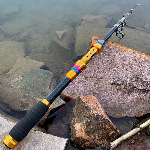 1.8m-3.6m Telescopic Fishing Rod Reels Combos Fishing Reel Pole Sets Kit For Travel Fishing Tackle