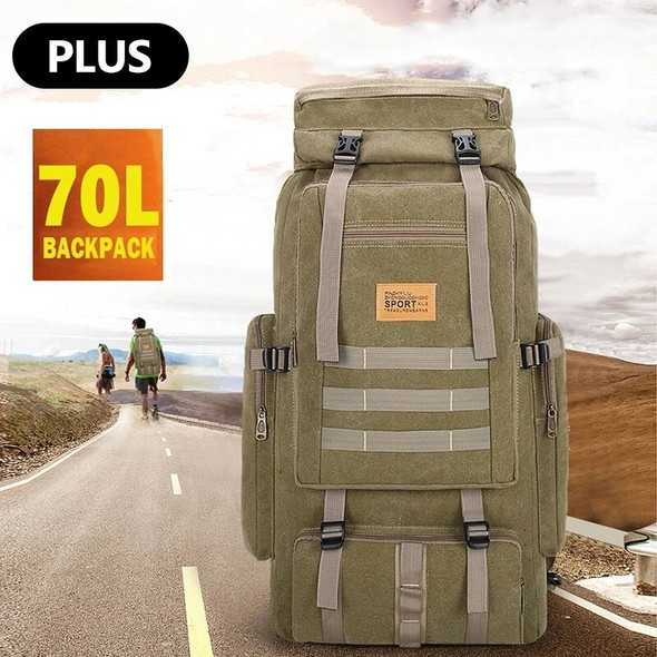 70L Camping Backpack Men Bags Military Tactical Rucksack for Outdoor Climbing Hiking Travel Back Packs Outdoor Sport Rucksacks