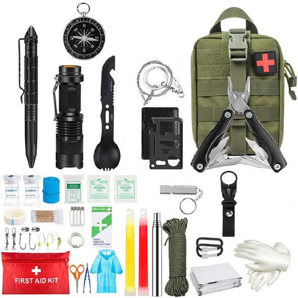 Tactical First Aid Kit Bag Outdoor Survival Kit Travel Multifunction Tactical Equipment First Aid SOS for Wilderness Adventure