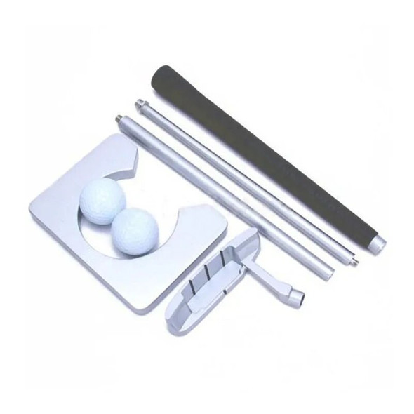 Portable Travel Indoor Golf Putting Practice Kit Ball Aluminum Alloy Golf Putting Training Set Portable Travel Indoor Golf Putting Practice Kit Ball Aluminum Alloy Golf Putting Training Set