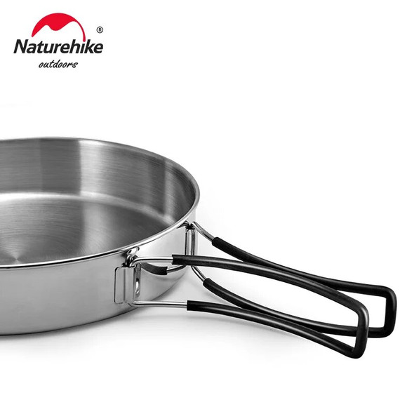 Naturehike Camping Cookware Set Kettle Set Outdoor Pot Tableware Kit Travel Kitchen Utensils Hiking Picnic Pot Bowl Pan Kettle