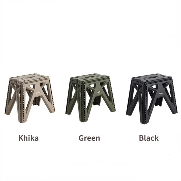 New Japanese-style Portable Outdoor Folding Stool Camping Fishing Chair High Load-bearing Reinforced PP Plastic Triangle Stool