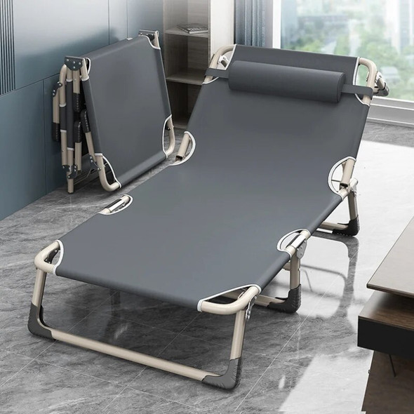 Multifunctional Folding Single Bed, Camping and Fishing, Easy to Store, Lunch Break, Marching Bed, Multifunctional Lounge Chair