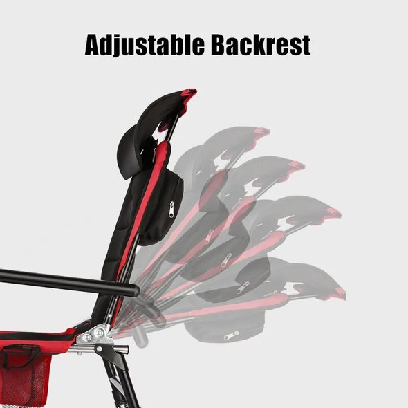 Fold Fishing Chair Outdoor Camping Picnic BBQ Chair Aluminum Alloy Beach Seat All-terrain Adjustable Backrest Four-leg Recliner
