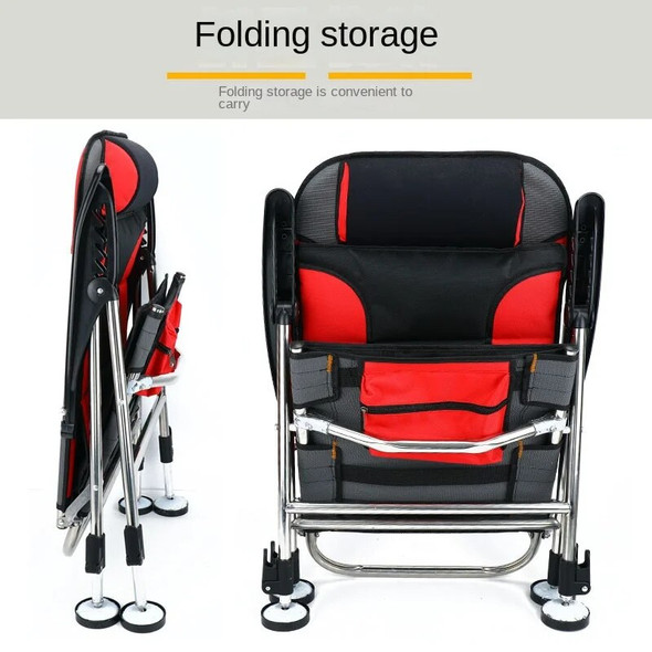 Sideny Fishing Chair European Style Fishing Chair Recliner Stainless Steel Material Folding Portable European Chair Camping