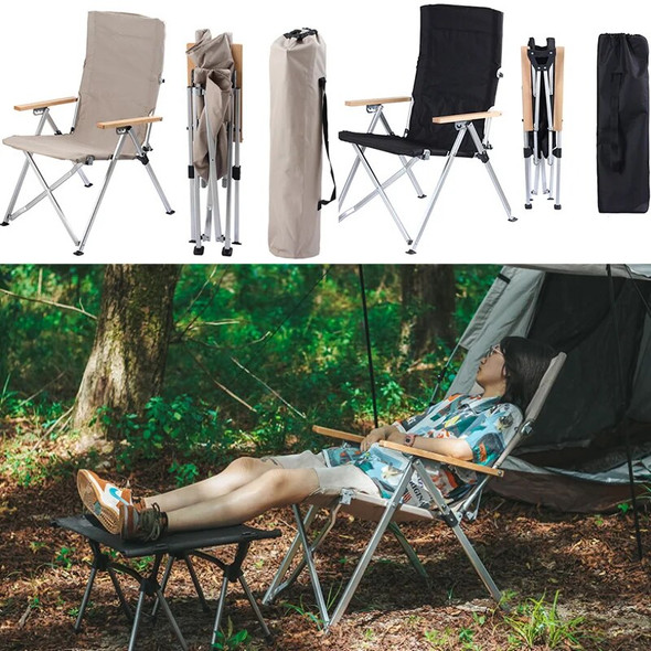 Chairs Outdoor Camping Chair Portable Small Fishing Folding Moon Chair Backrest With Footrest Nature Hike Foldable Beach Chair