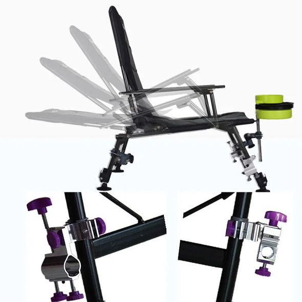 Fishing Chair Outdoor Beach Chair Foldable Fishing Chair Recliner Four-Leg Adjustable Portable European Style 낚시의자 Oxford Cloth