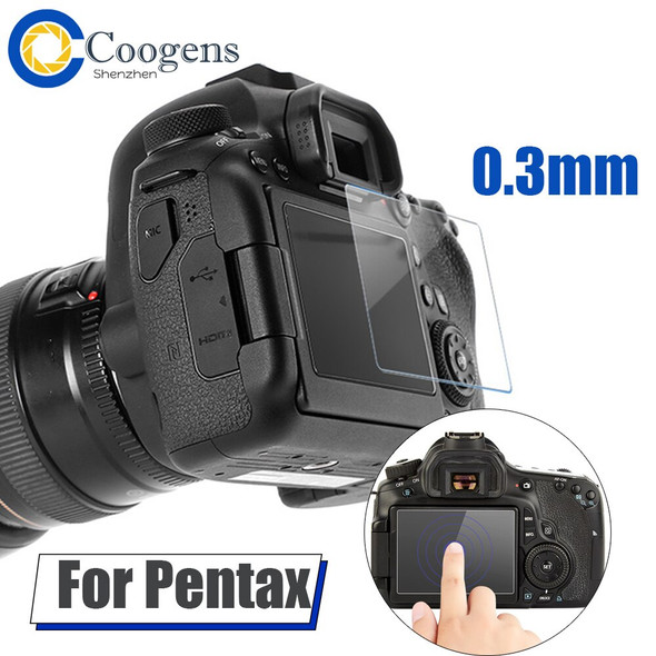 9H LCD Camera Screen Protector Cover Tempered Glass Film for Pentax K