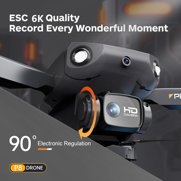P8 Mini Drone 4K Professional 8K HD Dual ESC Camera Wifi FPV 360&deg;
