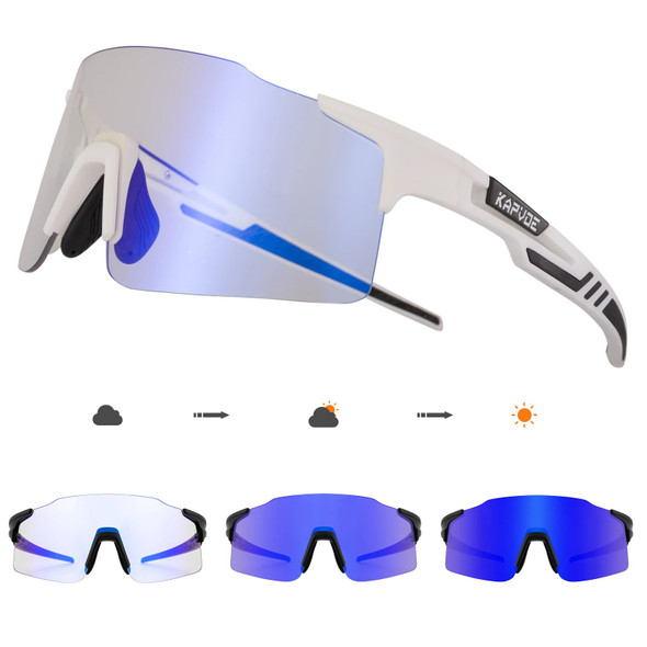 KAPVOE Photochromic cycling Sunglasses For Man Woman Outdoor Sports Bike Goggles Cycling Glasses MTB Bicycle glasses Eyewear KAPVOE Photochromic cycling Sunglasses For Man Woman Outdoor Sports Bike Goggles Cycling Glasses MTB Bicycle glasses Eyewear