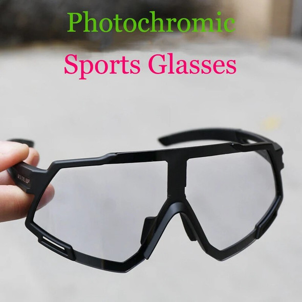 2020 Big View Sports Anti-uv Cycling Bicycle Photochromic Glasses With Myopia Frame For Sport Cycling Sunglasses Glasses