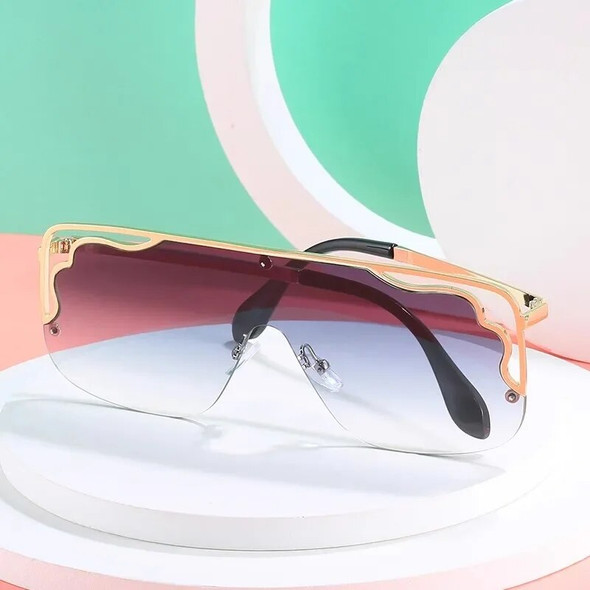 Retro Sunglasses for Men and Women, One Square Frame, Reflective Sunglasses, Comfortable, Elegant, Personality, Fashion Retro Sunglasses for Men and Women, One Square Frame, Reflective Sunglasses, Comfortable, Elegant, Personality, Fashion