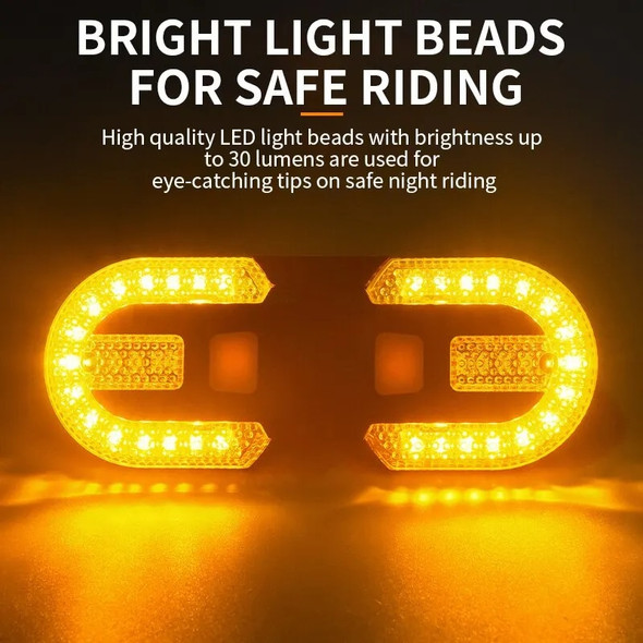 Bike Turn Signal Rear Light LED Bicycle Lamp USB Rechargeable Bike Wireless Lights Back MTB Tail Light Bike Accessories