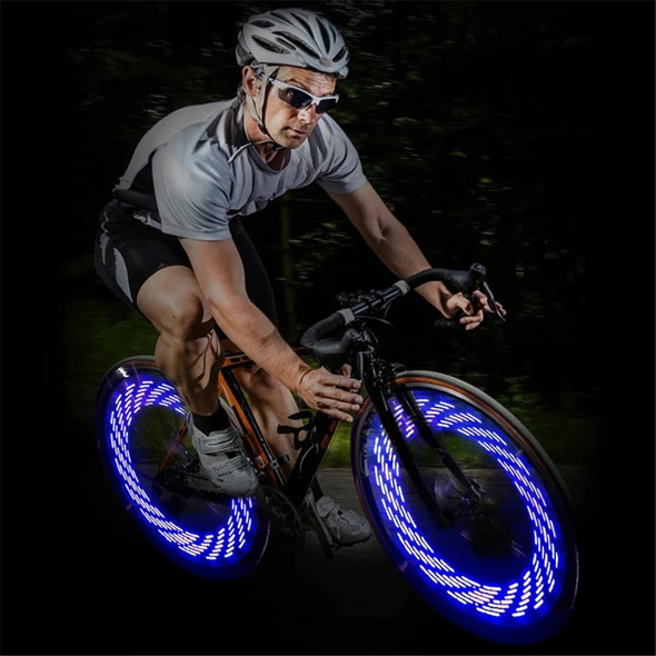 Bike Wheel Light Waterproof Bicycle Spoke Light Safety Tire Light 30 Different Patterns Change Without Battery Bike Accessories