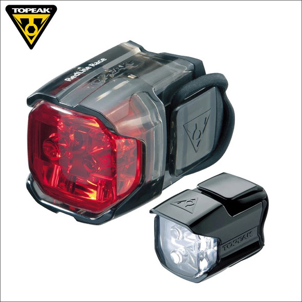 Topeak TMS065 WHITELITE / TMS066 REDLITE Bicycle Front Light Cycling Handlbar Mount Lamp Road Bike Rear Safety Lamp Flashlight