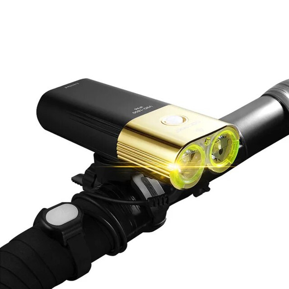 GACIRON Professional 1800 lumens Bicycle light Power Bank IPX6 Waterproof USB Rechargeable 6700mAh Bike Headlight Flashlight