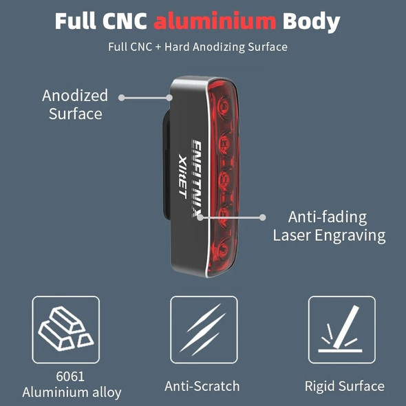 ENFITNIX XlItET 2022 NEW Bicycle taillights Intelligent sensor Brake lights usb xlite100 Road bike MTB Rear taillights