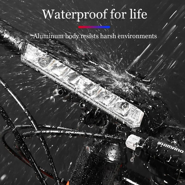 2pcs 8000mAh Bicycle Light Flashlight Bike Headlight Rechargeable Type-C Lamp Bicycle Lantern Bike Accessories Super Bright