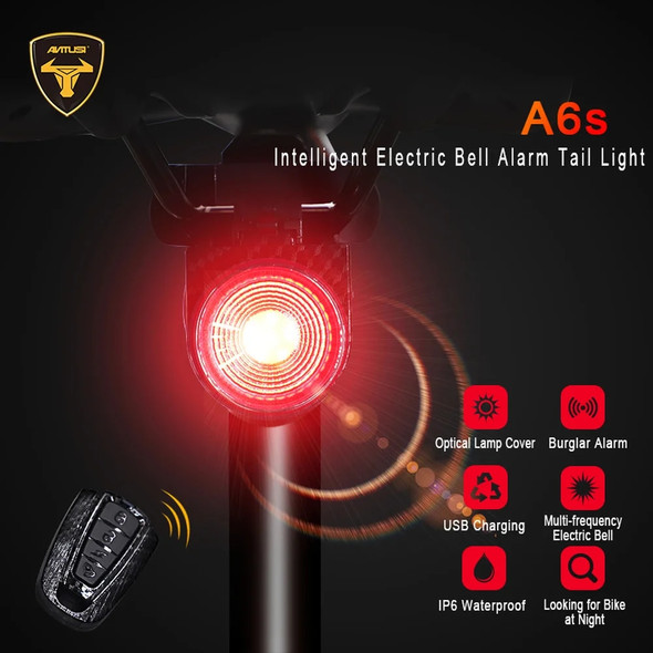 ANTUSI Remote Control Bike Tail Light USB Rechargeable Smart LED Waterproof Bicycle Light Rear Cycling Safety Warning Lumen Lamp ANTUSI Remote Control Bike Tail Light USB Rechargeable Smart LED Waterproof Bicycle Light Rear Cycling Safety Warning Lumen Lamp