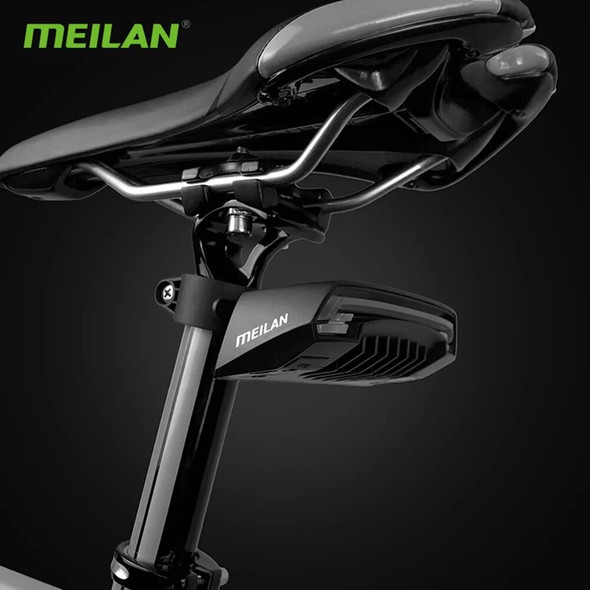 MEILAN X5 Bike Brake Light Flash Tail Light Rear Turn Bicycle Wireless Remote Control Turning Cycling Laser Safety Line Lights