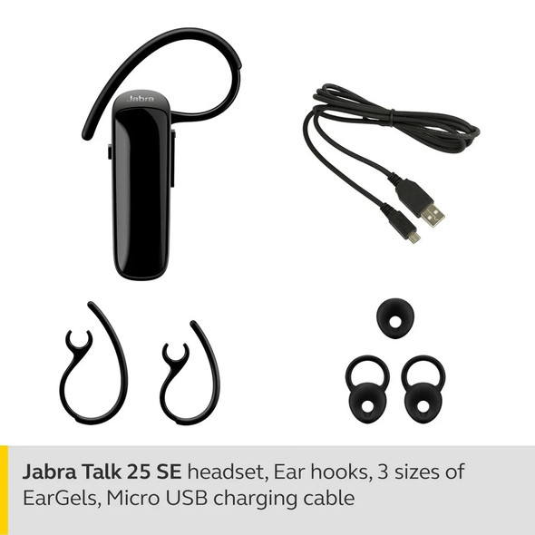 Original Jabra Talk 25 SE Wireless Headset Mono Bluetooth Headphones Talk25SE Business Earphones with Mic Handsfree In Car