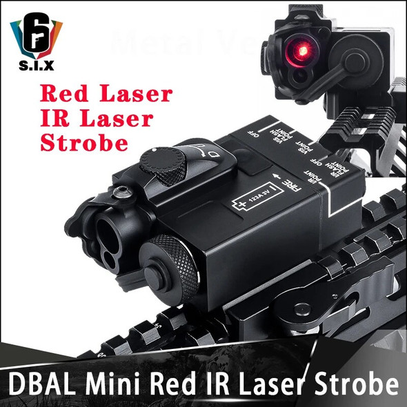 Metal Tactical Hunting DBAL Mini Aiming Devices Red Laser IR Laser Flashlight With Strobe Version For Picatinny Rail