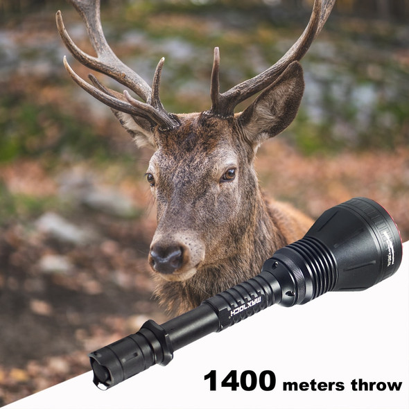 MAXTOCH New 2X Dedomed XM-L2 U4 LED, 1450lm, 1200m+ Distance, Utmost Version of Thrower Flashlights