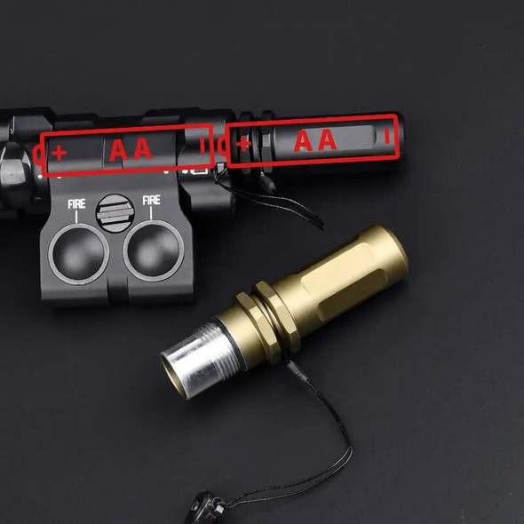 Tactical Metal MAWL+C1 Laser AA Battery Compartment WADSN Flashlight Green Red Dot Blue Powerful Laser Pointer IR Accessories