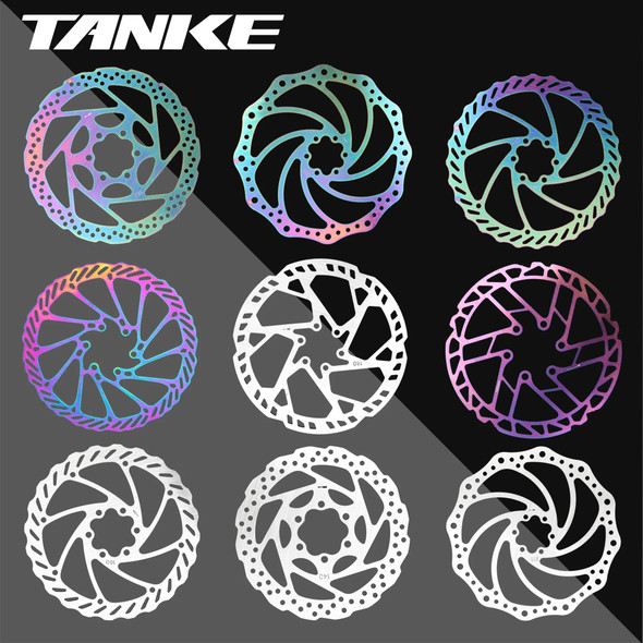 TANKE Bike Disc Brake 140 160 180 203 Rotors With Bolts Hydraulic Brake Road Mountain Bicycle MTB Oil Slick Rotor Bicycle Parts