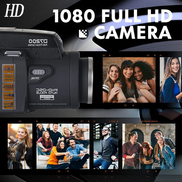 D7200 POLO Digital Camera 33MP DSLR Camera With 24X Telephoto Lens
