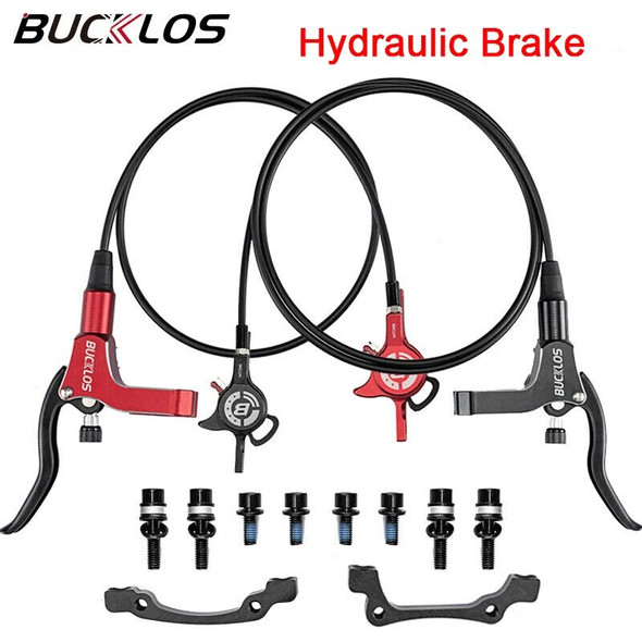 BUCKLOS Bicycle Hydraulic Brake Set Road Mountain Bike Hydraulic Brake Calipers Front Rear Bike Oil Pressure Disc Brakes