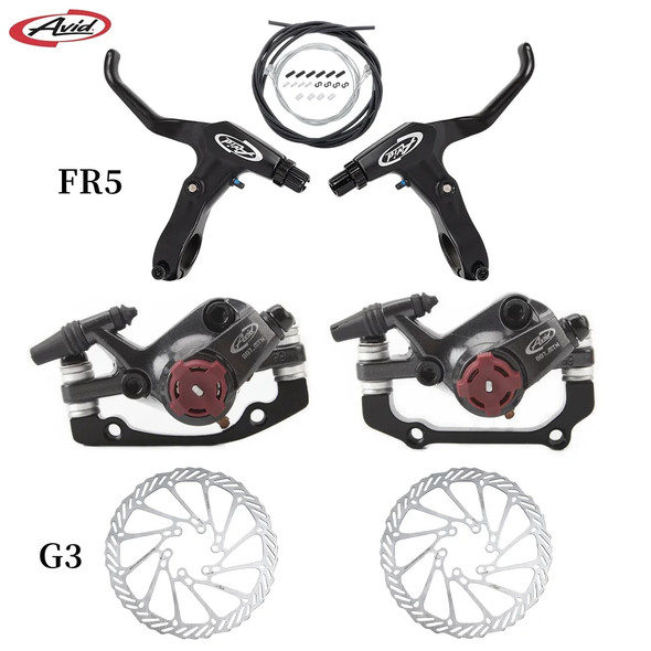 SRAM Avid BB5 BB7 Mtb Bike Brake FR5 Brake Handle Disc Brakes Calipers 160mm G3 Rotor Front Rear Mechanical Disc Bicycle Parts