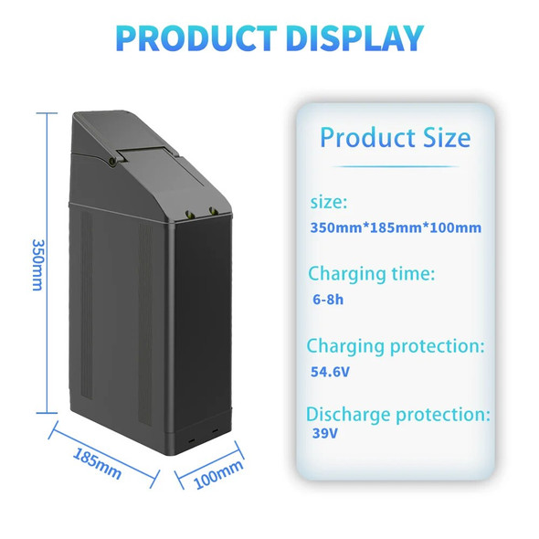 DEEPOWER X20 Original 21700 eBike Lithium Battery 48V 20AH 27AH 35AH External Spare Bicycle batteries for electric bike