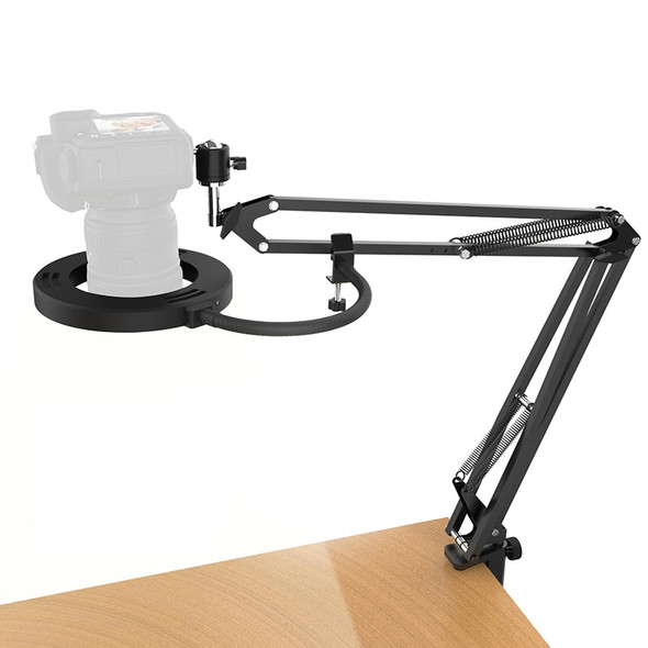 Overhead DSLR Tripod for Camera Mount with Ring Light Desk Kamera