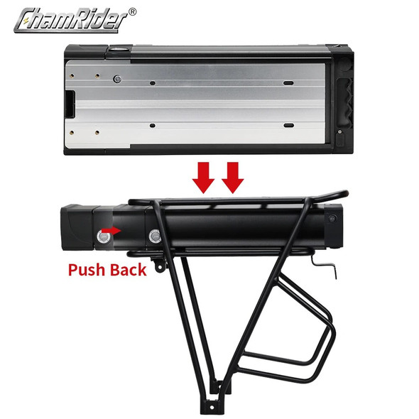 ChamRider Rear Rack Donkey Kong battery case 48V ebike 36V 52V Electric bike battery box 5V USB Double Layer luggage 14S8P ChamRider Rear Rack Donkey Kong battery case 48V ebike 36V 52V Electric bike battery box 5V USB Double Layer luggage 14S8P