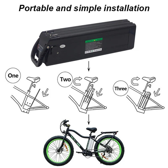 Battery for Silverfish Electric Bike 36V/48V 12Ah 15Ah 20Ah 800W 500W 18650 Lithium ion E-bike Bicycle Battery Pack with Charger
