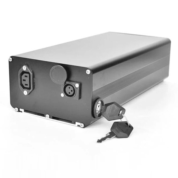 Electric Bike Shelf Battery Box Ebike 1865/21700 Large Capacity Holder Case Rear Shelf Battery Housing Box Bicycle Accessories