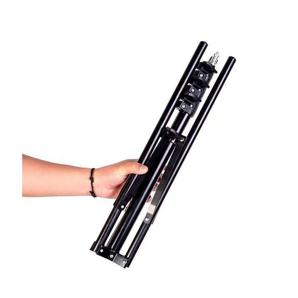 2m Meters 6.5' Reversible Leg Light Stand Compact Portable Tripod for