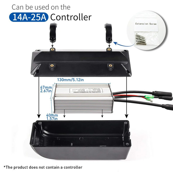 Ebike Plastic Controller Box, Lithium Battery Controller Box Case Kit for BAFANG E-Bike Electric Bicycles Mountain Bikes