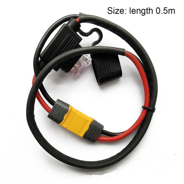 Electric Bicycle Fuse Wire E-Bike Power Cables Lithium Battery Controller High Temperature Resistance XT60 Female Male Plug
