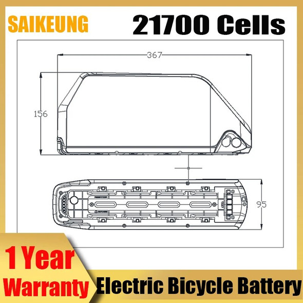 36 48v 52 60 72 V E-Bike Battery 20ah 25ah 30ah 40ah 50ah 60AH Battery Electric Vehicle Bicycle Polly DP-7 Lower Tube 350W-3000W