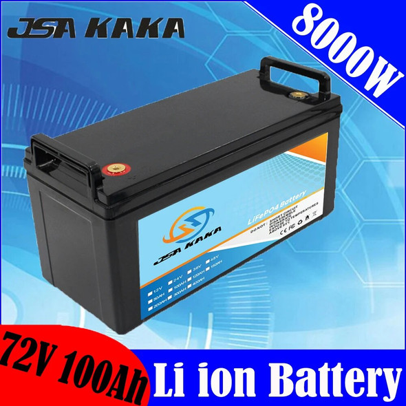 72V 100AH 8000W Electric bicycle motorcycle scooter Lithium Battery Pack For 4000w 5000W 7000W electric bike motorcycle scooter